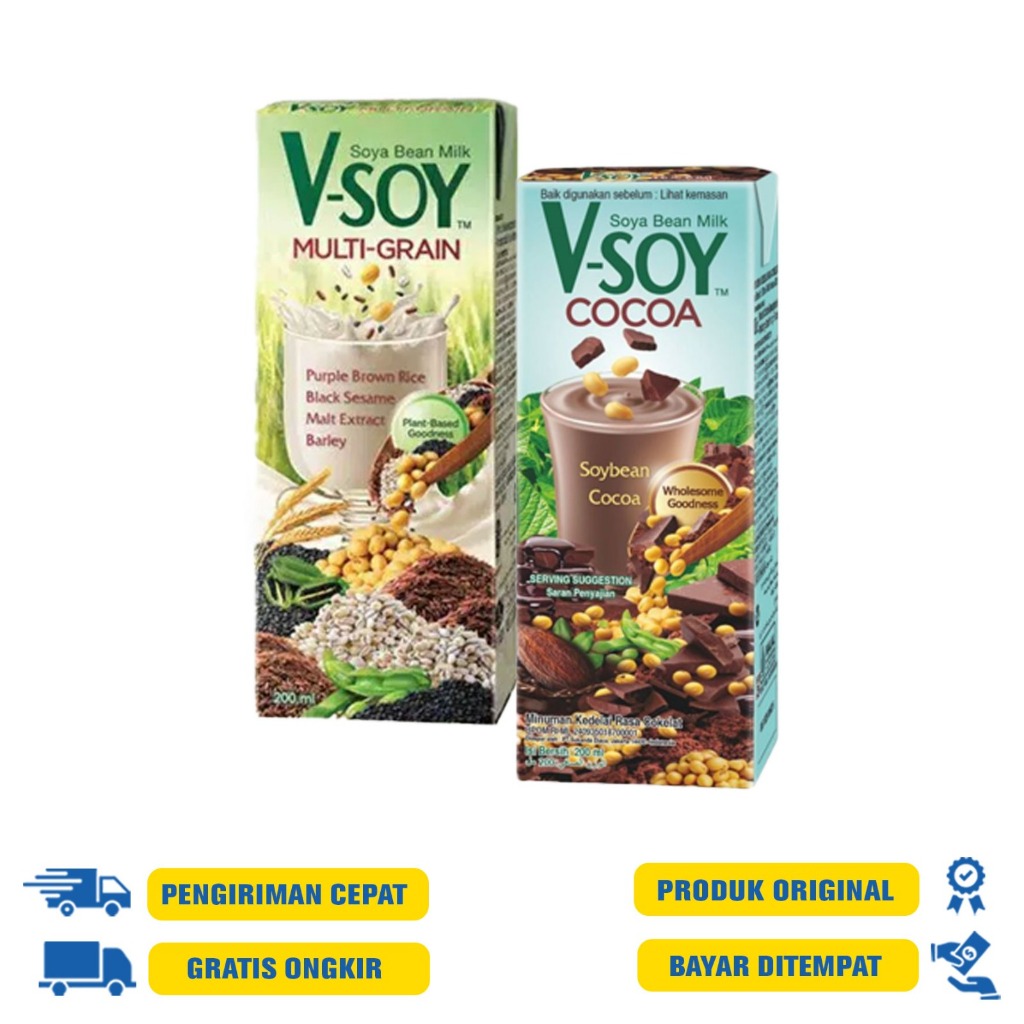 

V- soy Soya Bean milk 200ML - Multi Grain | Cocoa