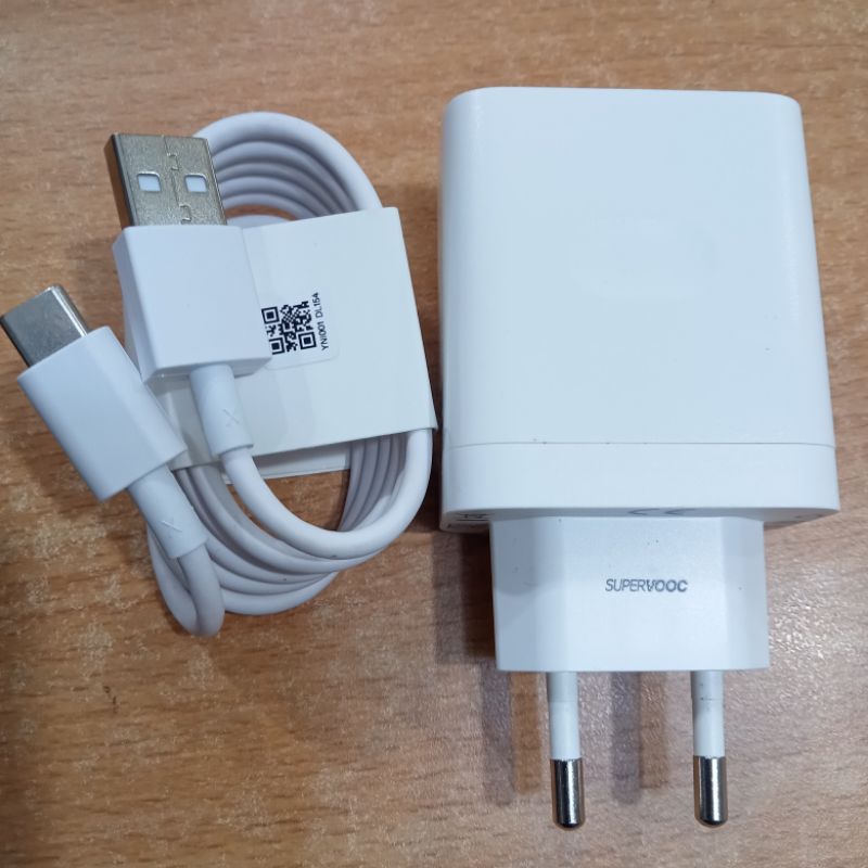 Charger Original Oppo 45w kabel USB-C Supervooc / Charger superVooc 45W Bawaan hp Oppo