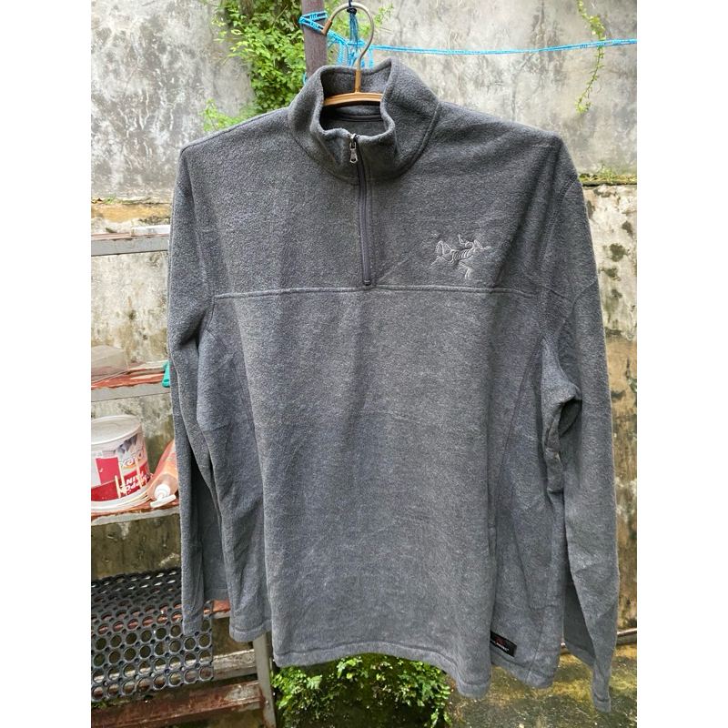 Jaket Arcteryx Fleece Polartec Halflip Jaket Tebal Dewasa Musim Dingin