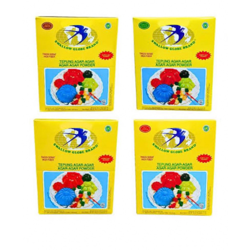 

swallow agar agar globe varian merah putih hijau coklat 7gr
