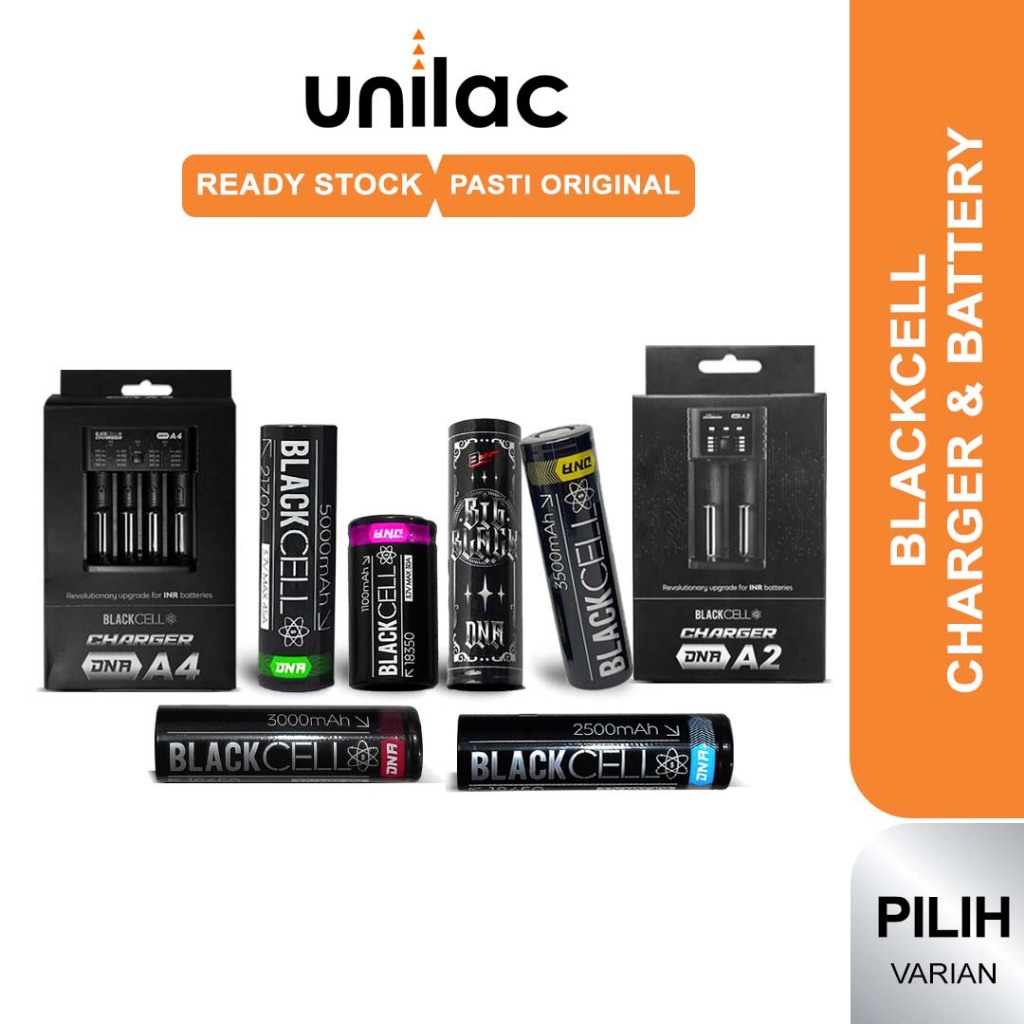 Promo Authentic Baterai 18650 Blackcell Dna 2500Mah 3000Mah 3500Mah 5000Mah Battery Black Cell