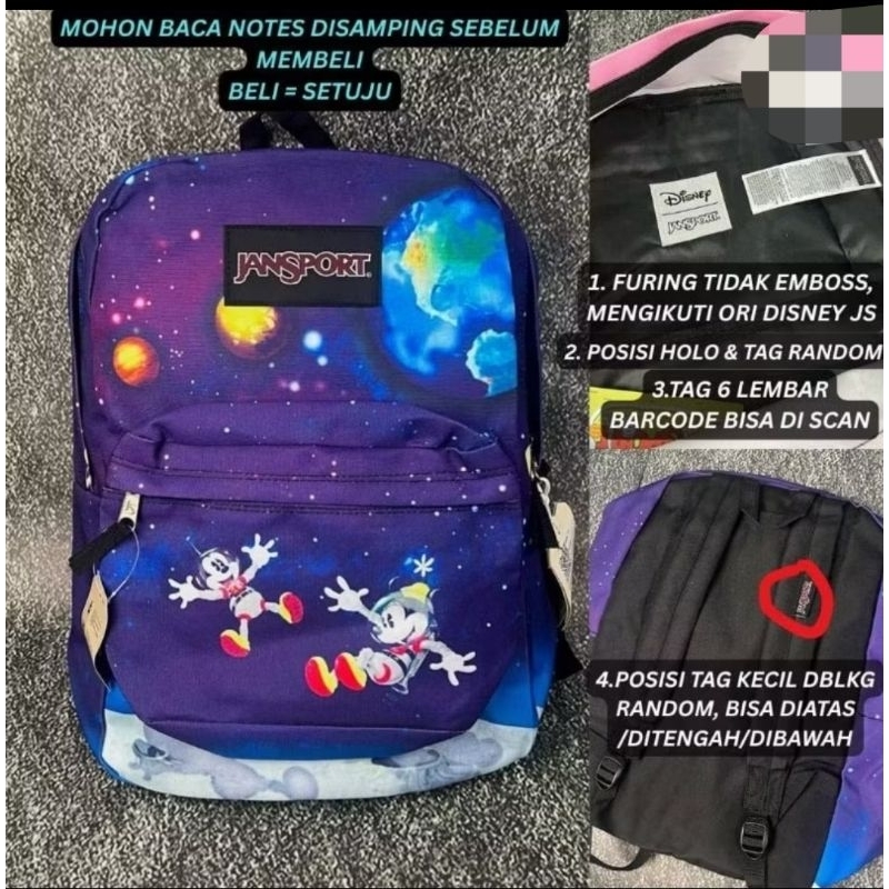 TAS JANSPORT DISNEY GALAXY