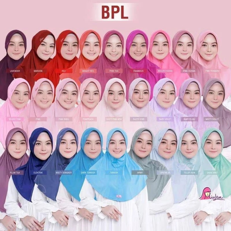 Hijab instan bergo serut Miulan BPL dewasa