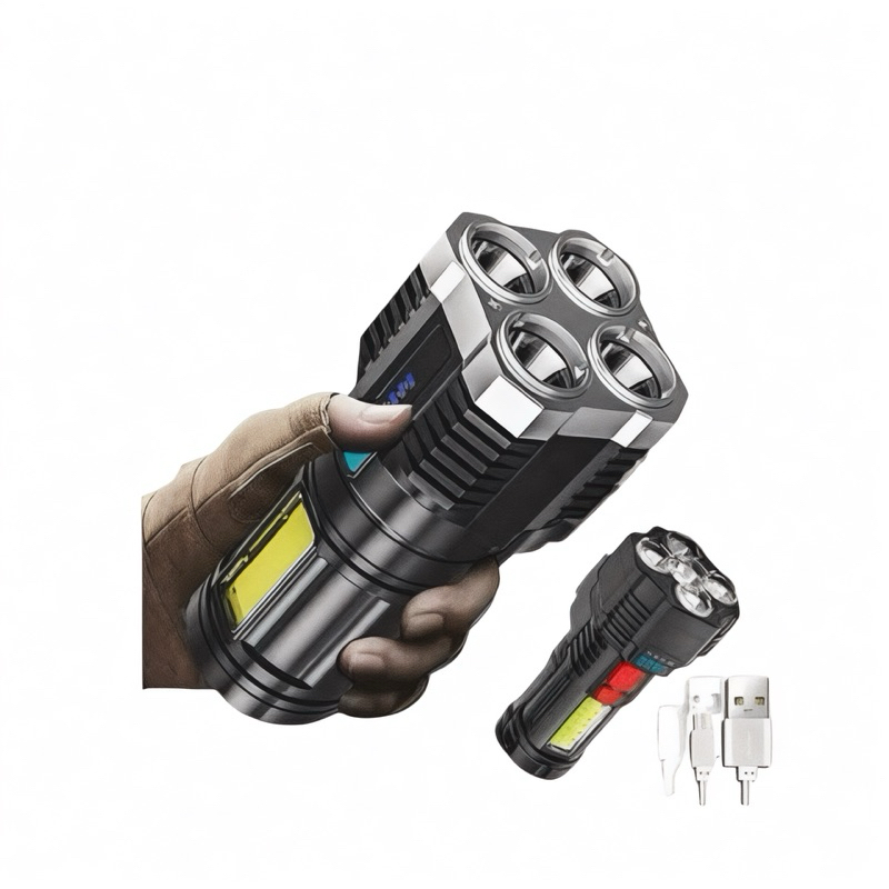 Senter Led 4 Core Hingh / Senter Outdoor Senter Mendaki / Senter Flashlight