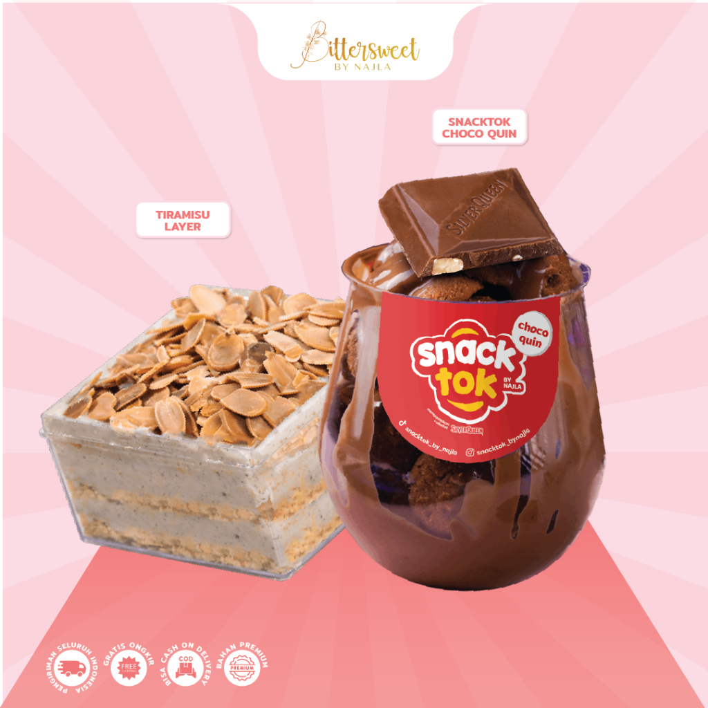 

Tiramisu Layer + Snacktok Choco Quin [ Best Deal ]