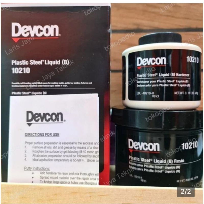 DEVCON PLASTIC STEEL LIQUID (B) 10210
