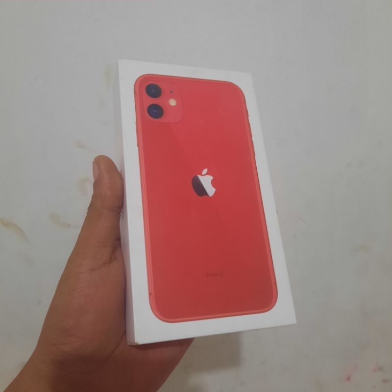 dus box iphone 11 red ori asli ibox