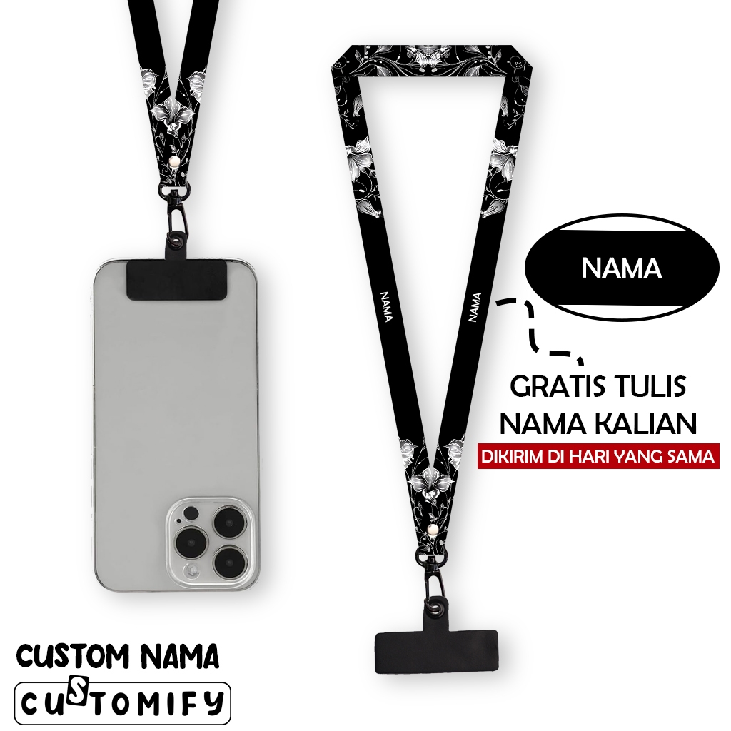 

Lanyard Custom Nama Tali Gantungan Nametag 1,5 cm Printing 2 Sisi Design 57 - Customify