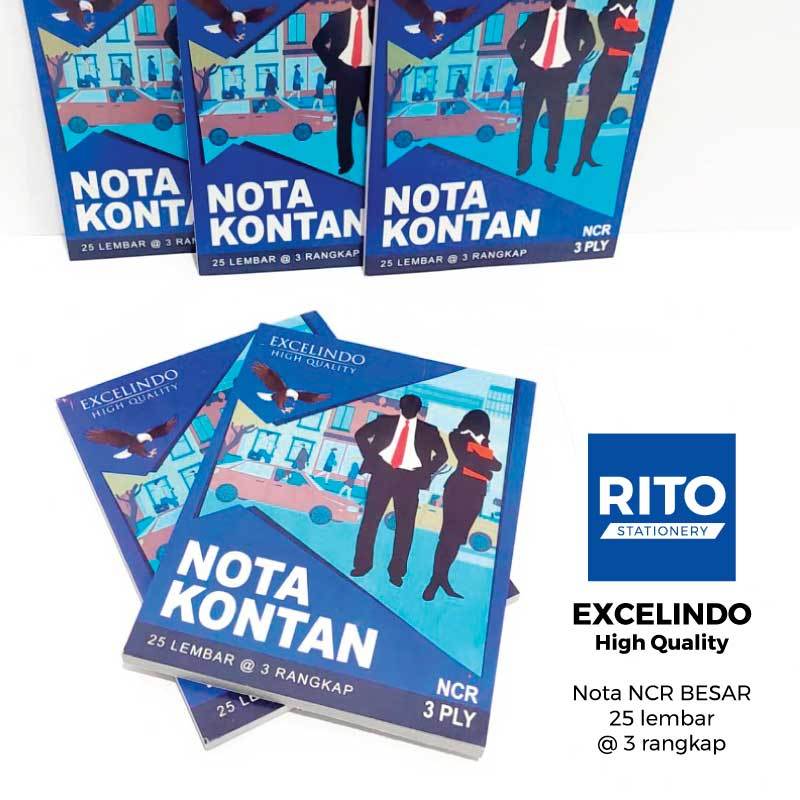 

[RITO] Excelindo High Quality Nota Kontan NCR 25 Lembar @ 3 Rangkap