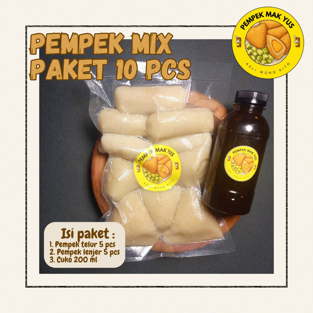 

PEMPEK IKAN TENGGIRI KHAS PALEMBANG PAKET 10PCS