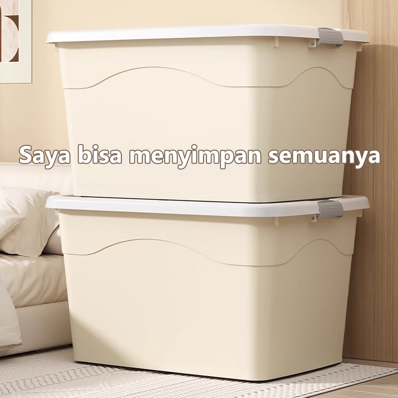 ganbettershop - Lekepu Box container jumbo Kotak Penyimpanan Box Penyimpanan baju mainan dengan