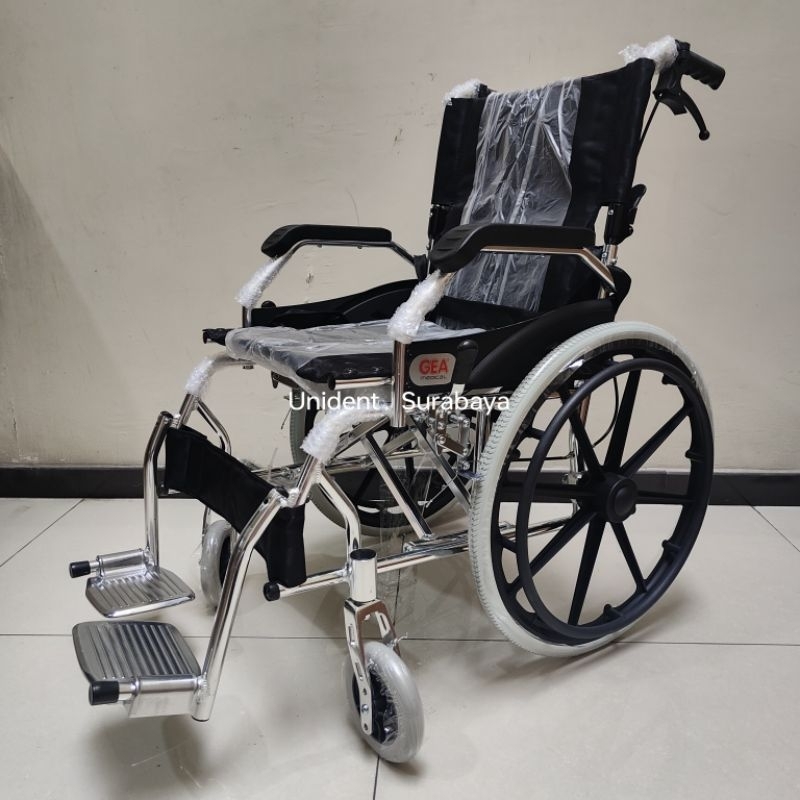 Kursi Roda Gea FS 863 Aluminium Kursi Roda Gea FS863 Aluminium Wheel Chair Kursi Dorong Semi Travel