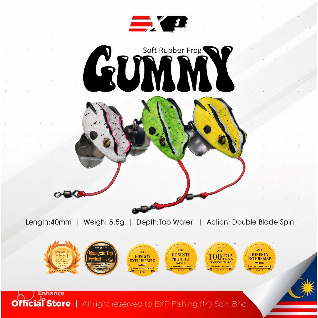 EXP GUMMY frog soft frog umpan casting umpan gabus kodok tiruan umpan tiruan karet asli thailand