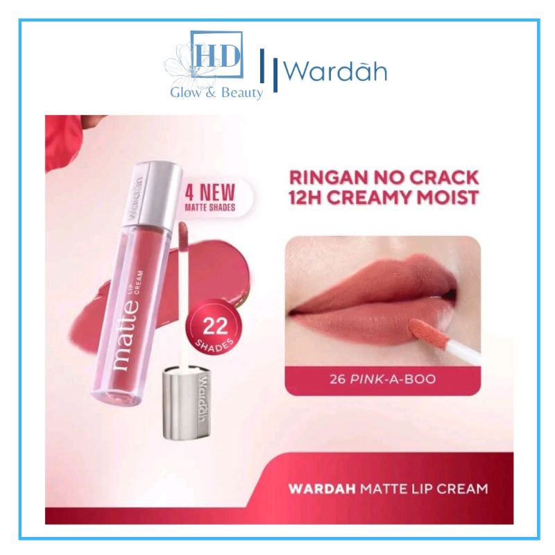 WARDAH MATTE LIP CREAM ,LIP CREAM WARDAH  , LIPSTICK