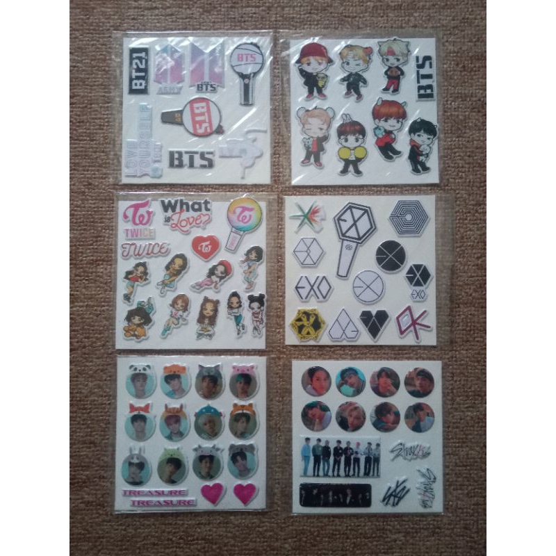 

Stiker Timbul KPOP BTS Twice EXO Stray Kids Treasure