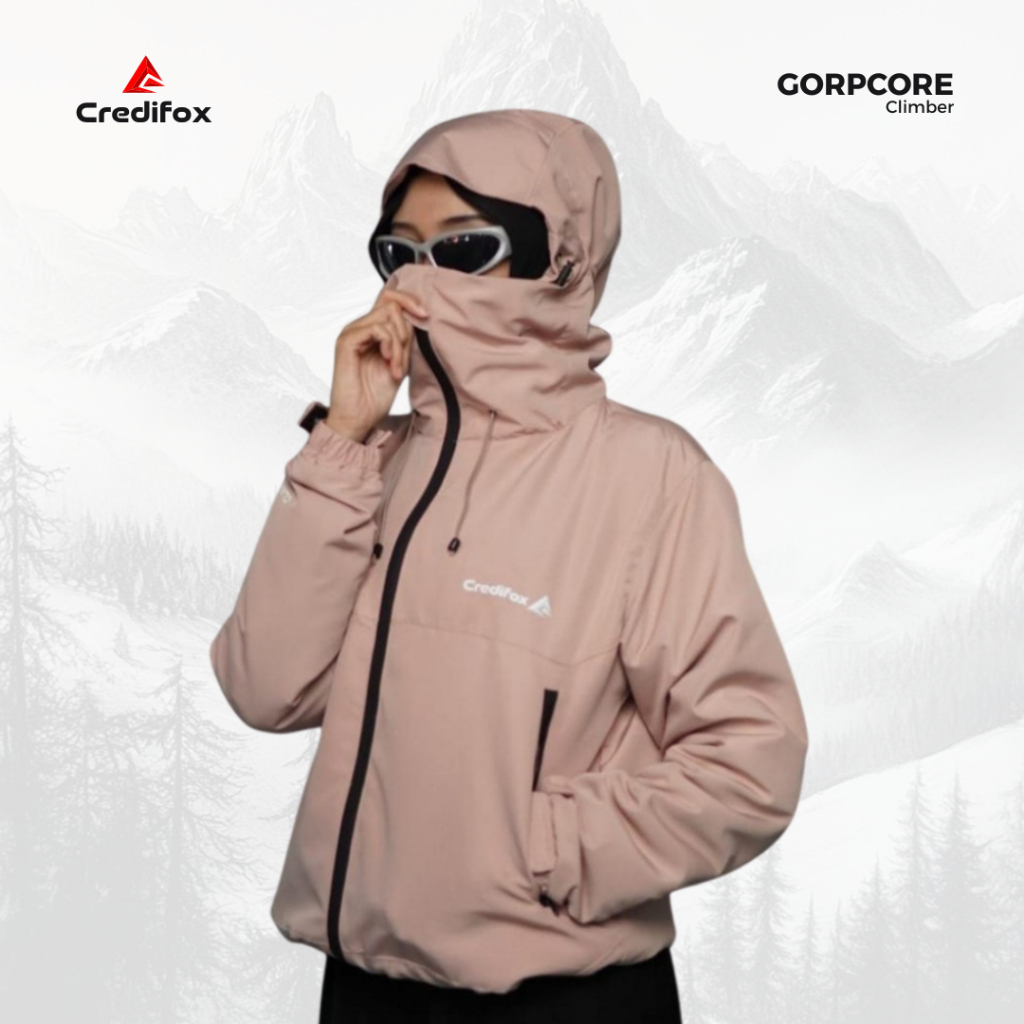 CREDIFOX Jaket Gorpcore Climber Series - Jaket Gunung Gorpcore - Gorpcore Jacket