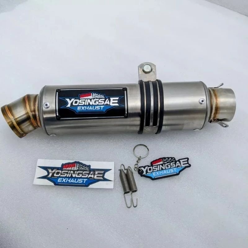 silincer knalpot racing YOSINGSAE original silencera knalpot diameter inlet 50mm