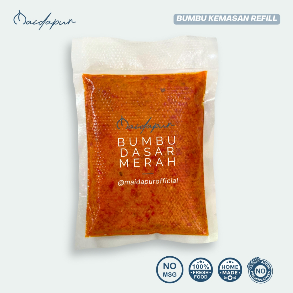 

Maidapur Bumbu Dasar Merah Kemasan Refill Homemade Tanpa MSG