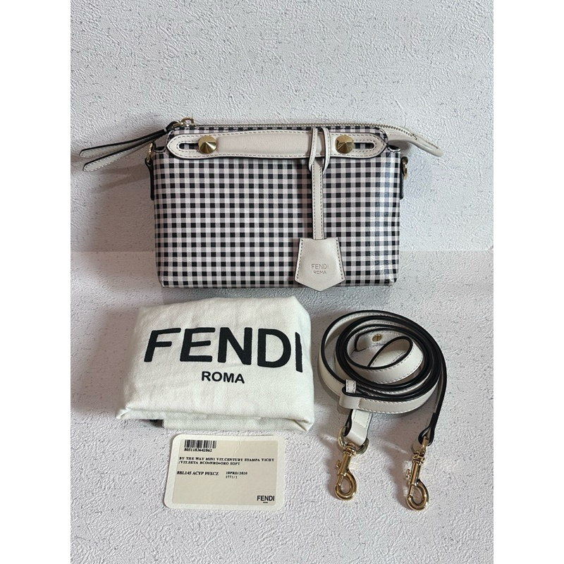 Fendi BTW mini ivory check thn 2020