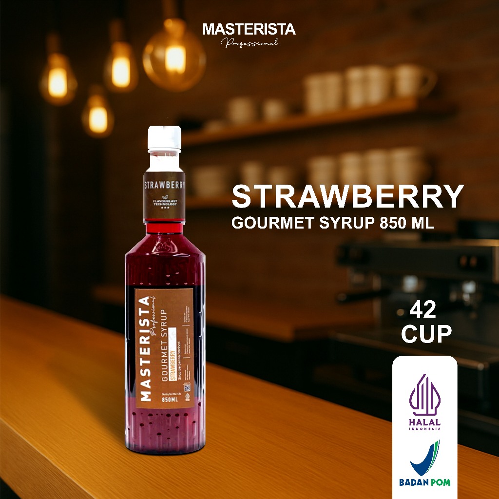 

Masterista Sirup Rasa Strawberry 850ml / Strawberry Syrup
