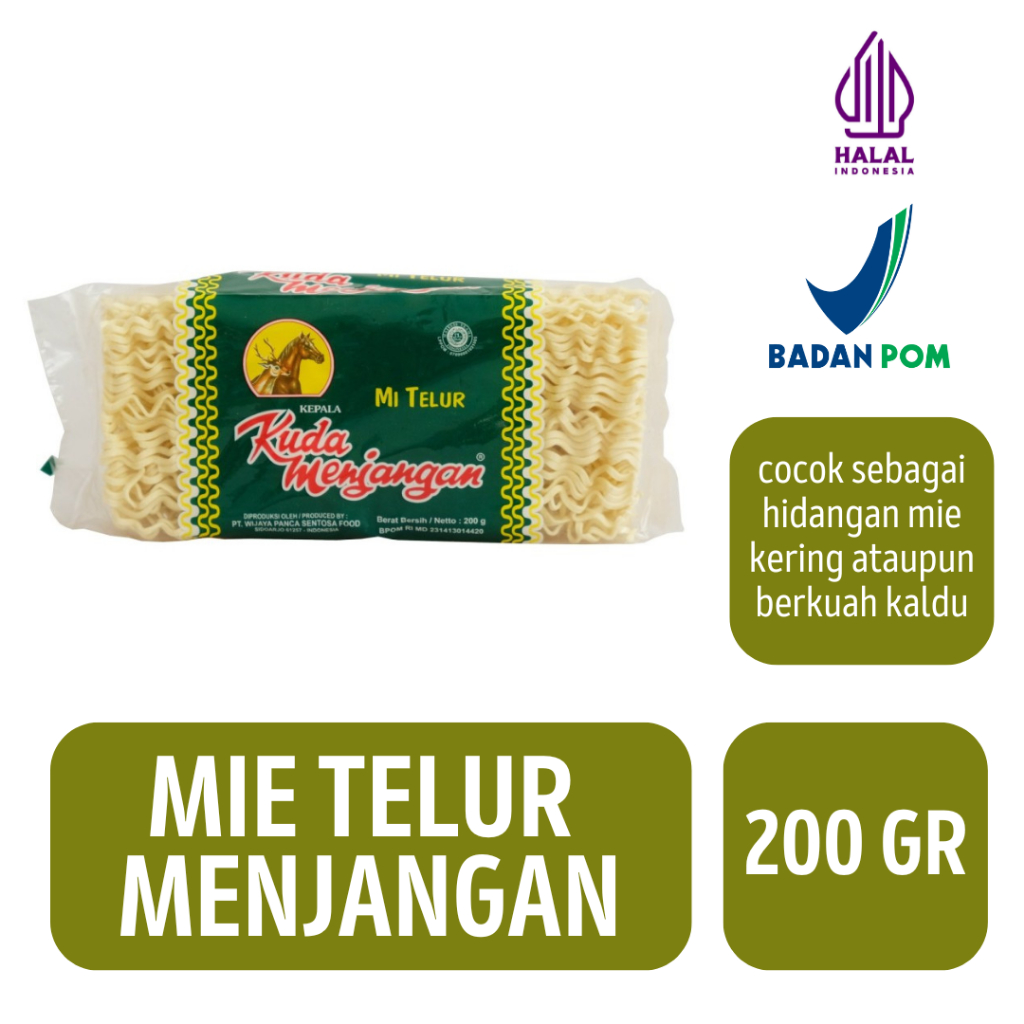 

Mie Telur Kuda Menjangan [200GR]