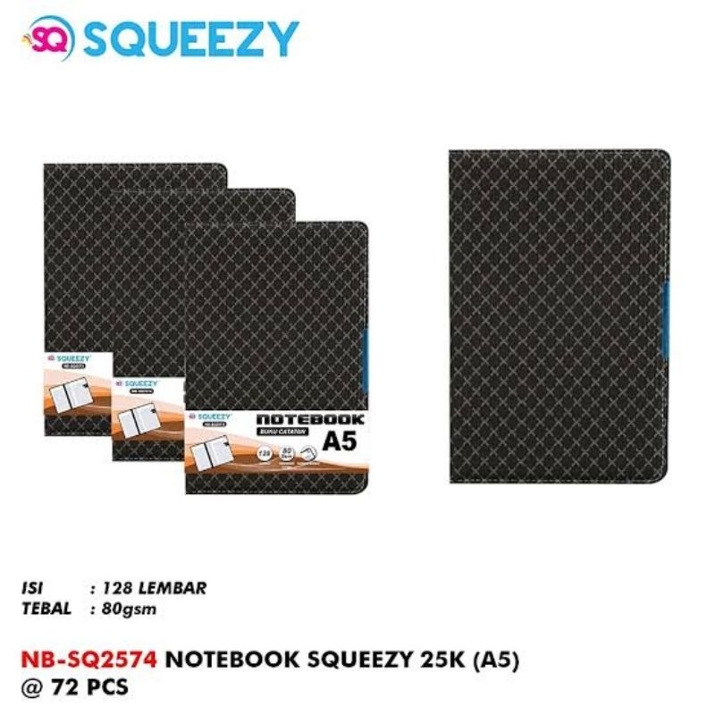 

Squeezy - Notebook Buku Catatan Ukuran A5 Garis