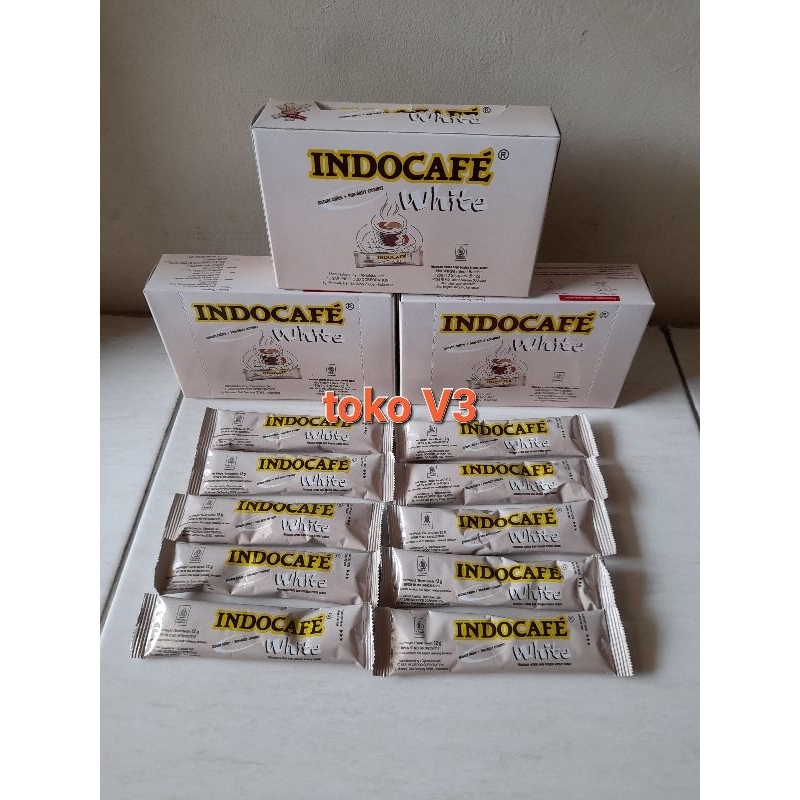 

Indocafe White No Sugar, 1 Renceng isi 10 Saset