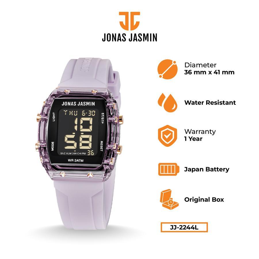Jam Tangan Wanita Digital Jonas Jasmin JJ-2244L JJ2244L JJ 2244L Original Garansi Resmi Lengkap Full