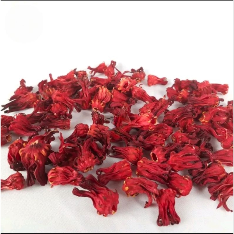 

BUNGA ROSELA MERAH KERING 250gr, 500gr, 1kg