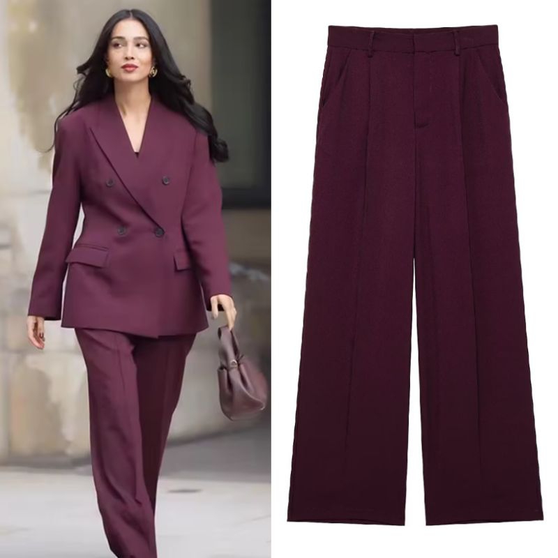 Maroon Fashion Formal Pants  77278 (ZM)