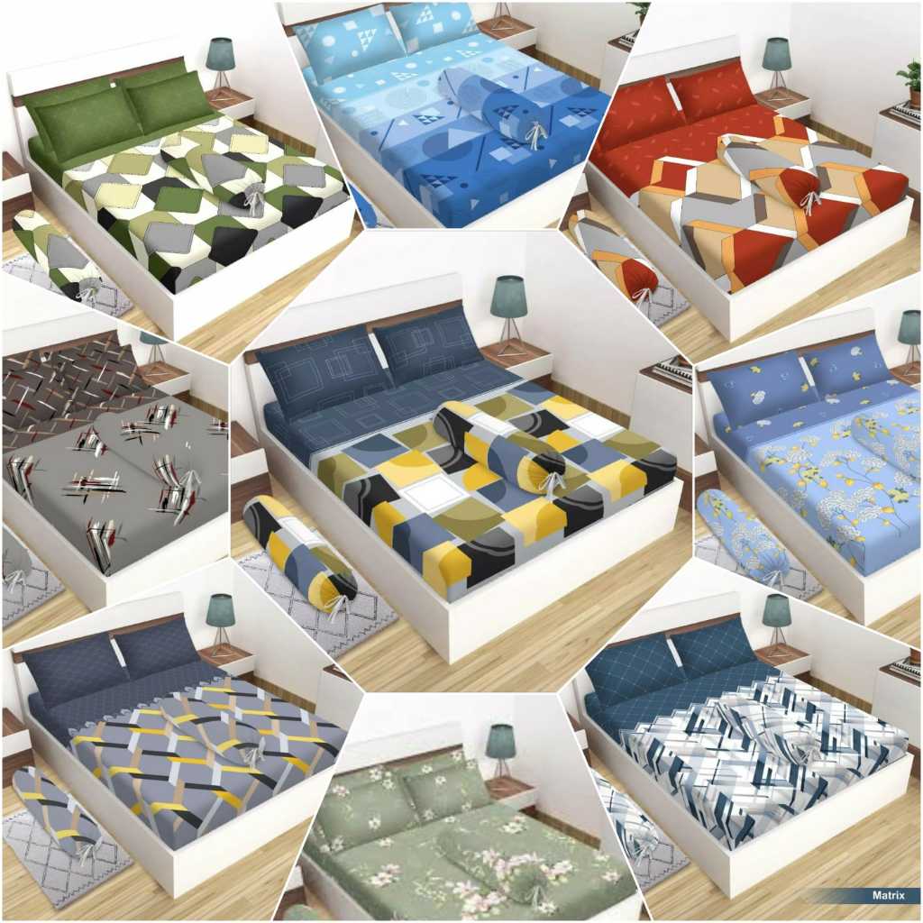 Sprei/Seprai Selip SINGLE Size Motif | 90x200 Tinggi 20 Kasur Sprei Anak Polos Murah/Kekinian Sprei 