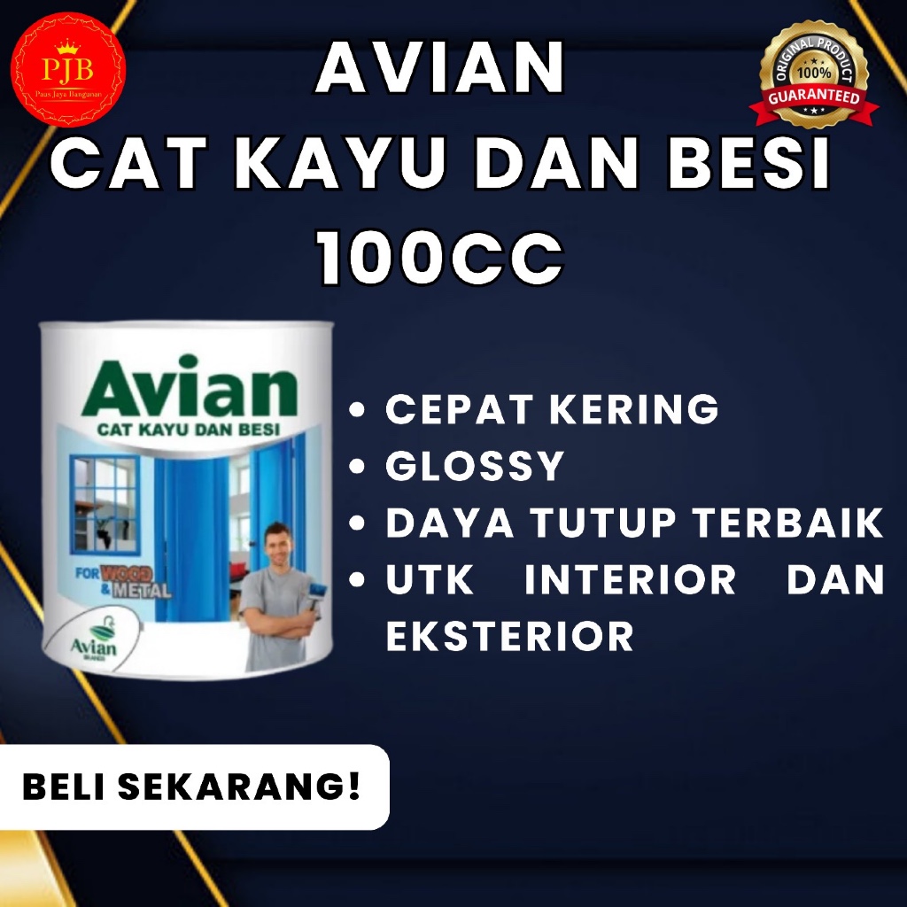 

Cat Minyak Kayu dan Besi Avian 100 CC 100% Original / Asli / Guaranteed