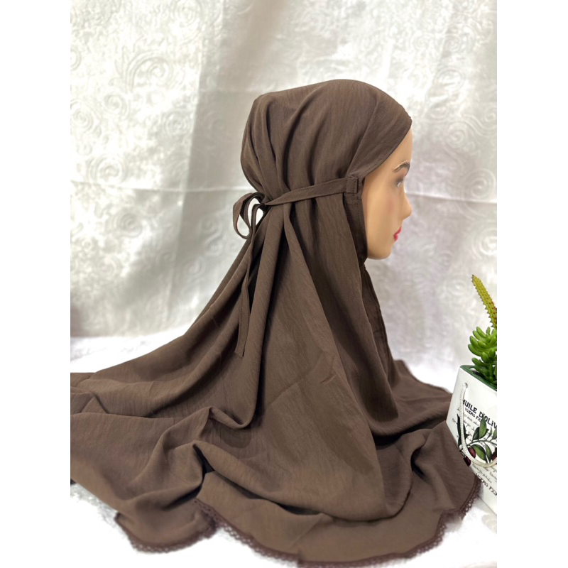 HIJAB BERGO CRINKLE AIRFLOW PREMIUM | JILBAB BERGO CRINKLE PICOT