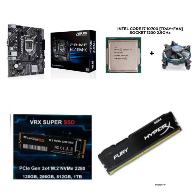 Paket Processor Intel Core i7 10700 Gen 10 LGA 1200 DDR4 NVME