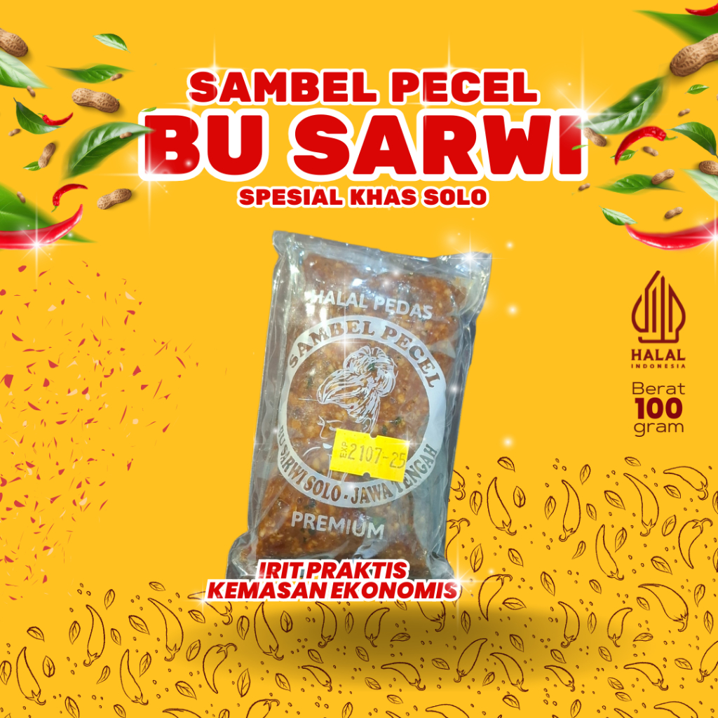 

Sambel Pecel Solo Bu Sarwi 100 gram