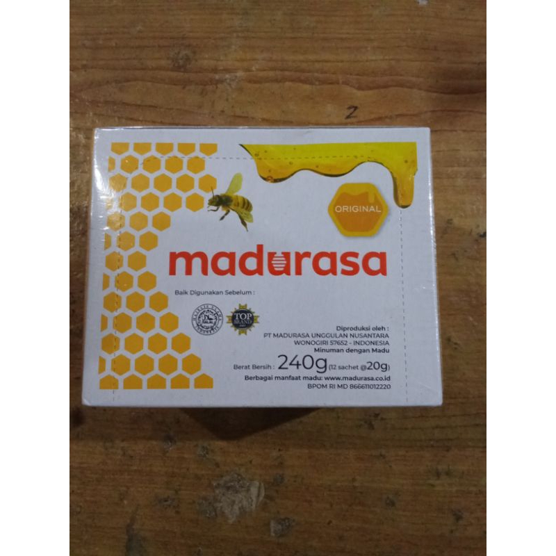 

madurasa saset original 240g 1bok isi 12pcs asli madu murni