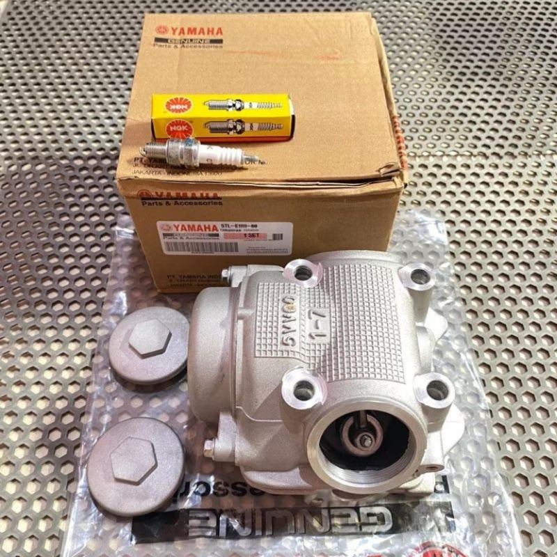 Cylinder Head Blok Head Komplit Free Busi Yamaha Mio Soul #Nauvo #vino Karbu #Mio sporty Soul
