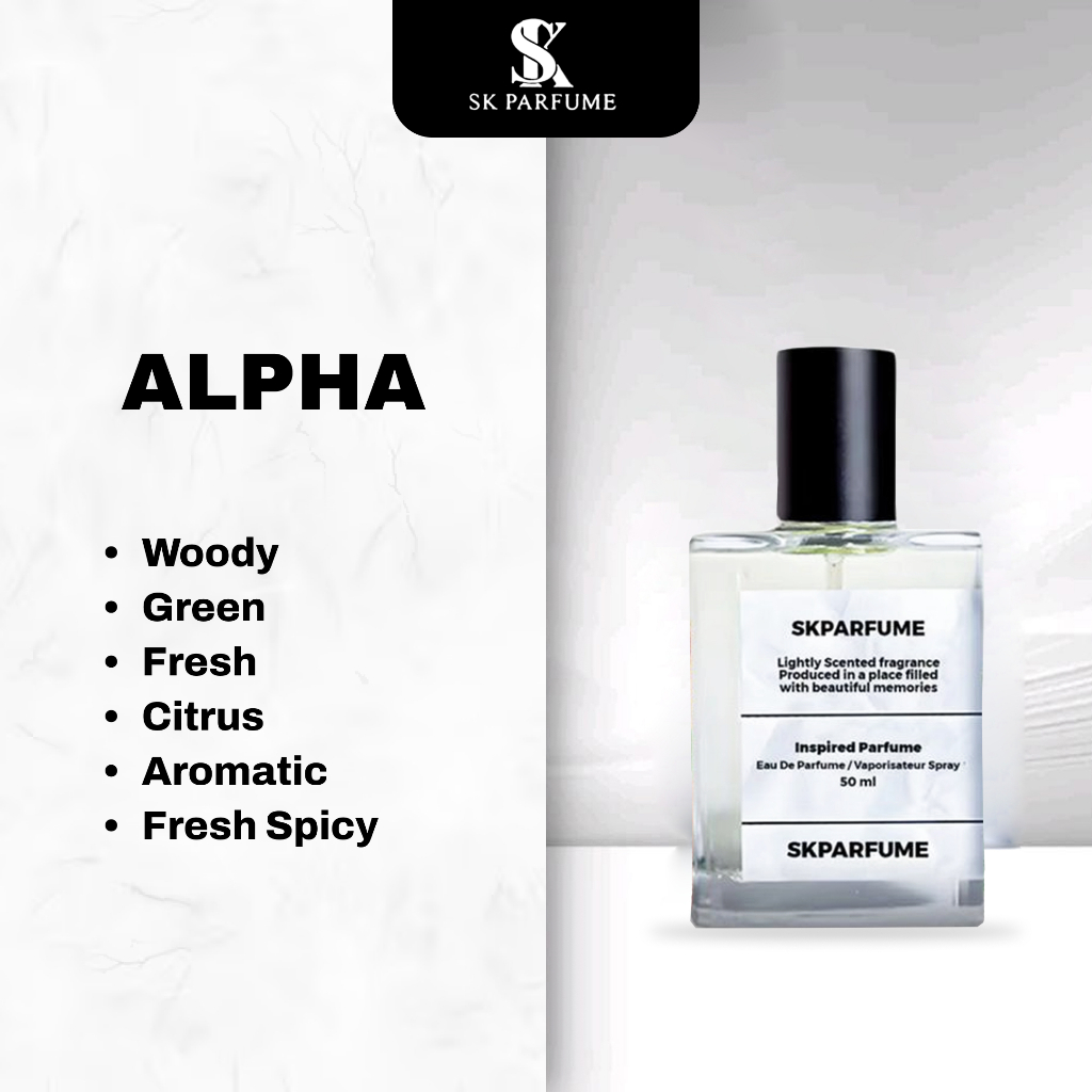 RB SK Parfume - HMNS ALPHA Inspired Parfume Pria tahan lama aroma mewah elegan maskulin