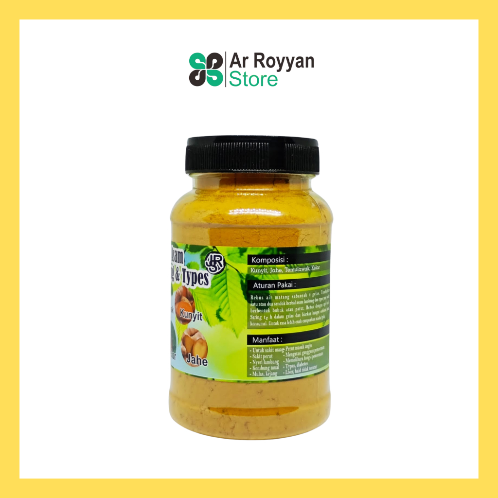 

Herbal Bubuk Asam lambung dan Typus Kemasan 150gram Ramuan JSR