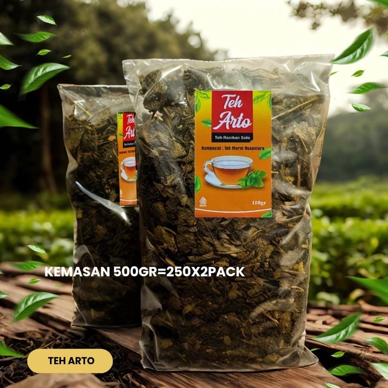 

Teh Arto 500gr – Teh Racikan Khas Solo | Wangi Sepet Kentel