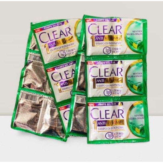 shampoo clear menthol 1 saset