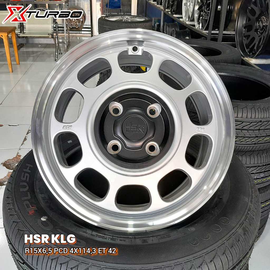 Velg Mobil Model Calssik HSR Klg R15 Baut Roda 4X114,3 Cocok Buat Mobil Avanza Atoz Kijang Lgx dll