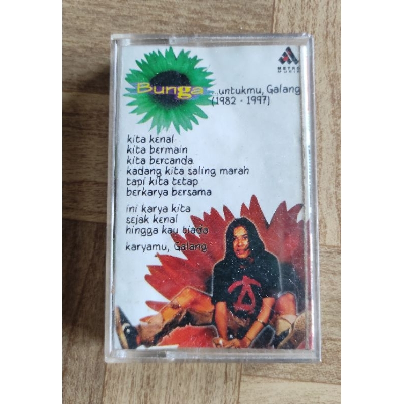 kaset pita BUNGA "untuk mu galang( 1982 -1997)