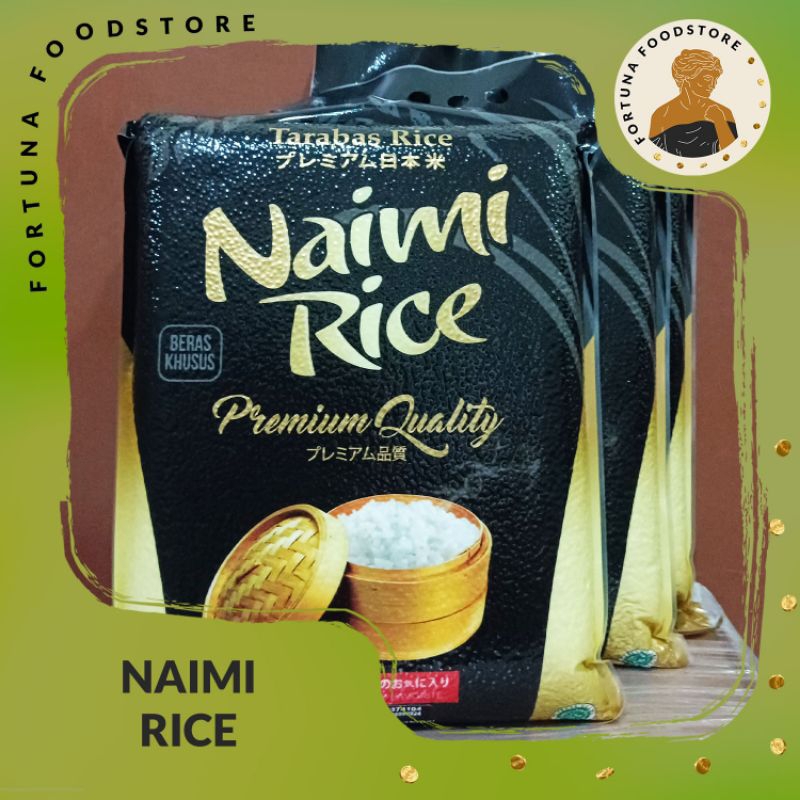 

Naimi Rice Beras Japonica Jepang Tarabas Premium Kemasan Vakum 5kg