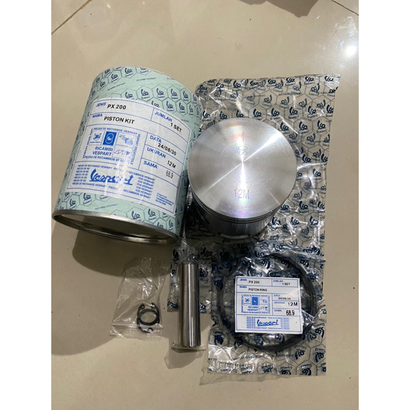 seher seker piston vespa spartan excel 200 ukuran 12M / 68.9