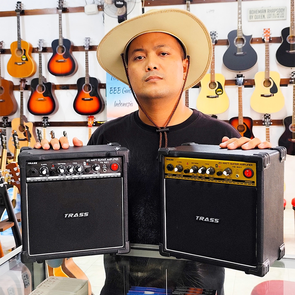 Ampli Gitar Dual Channel Ampli Akustik Ampli Gitar Elektrik Ampli TRASS Original Distorsi