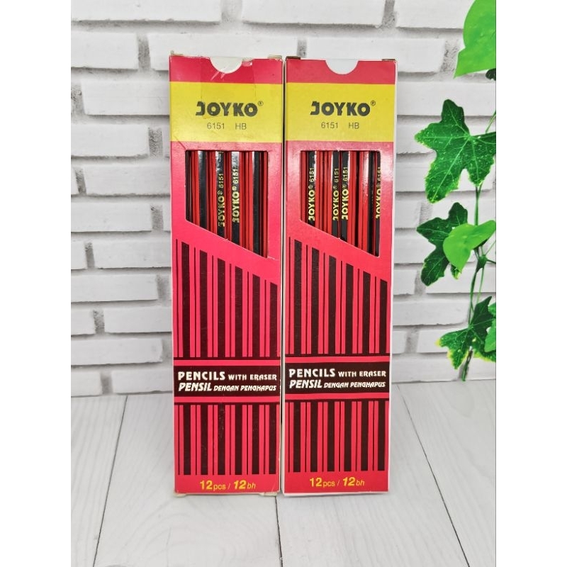 

JOYKO Pensil HB Joyko 6151 Isi 12 Pcs Diatasnya Dilengkapi Hapusan
