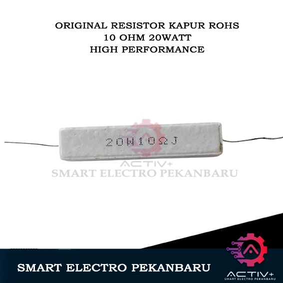 ORIGINAL 10 OHM 20WATT RESISTOR ROHS KAPUR 20W 10OHM 10 R 10R RESISTOR 20 WATT 10OHM BATU DAYA 20W 2