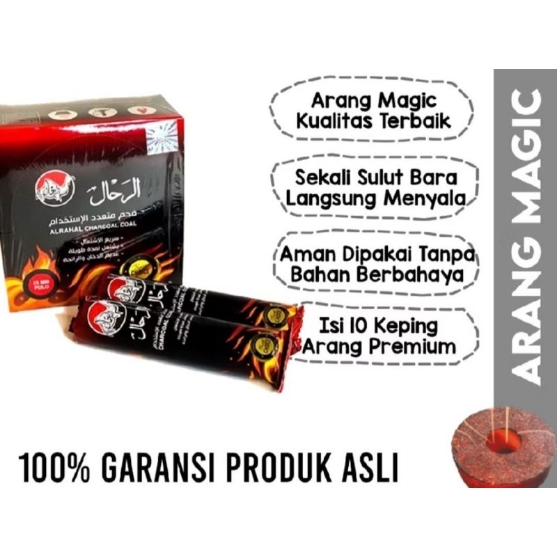 ArangMagicAlRahalPremium1Bungkus10SlotBentukDonatTahanlamaUntukPengharumRuangan
