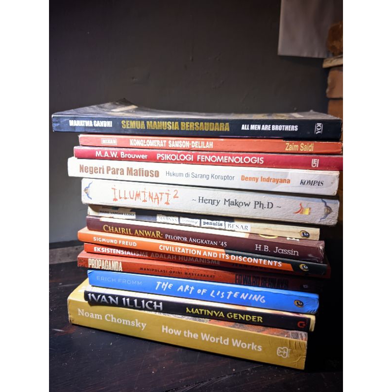 Buku Politik | Noam Chomsky, Mahatma Gandhi, Henry Makow, Mario Vargas Llosa, H.B Jassin, Sigmund Fr